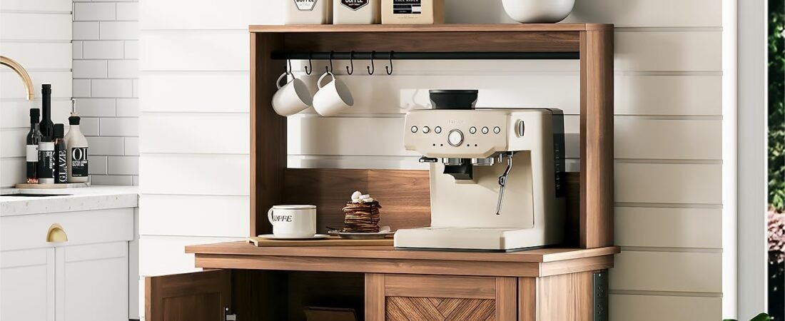 The Coffee Bar Cabinet That Just Made My Kitchen (and Sanity) Feel More Put-Together